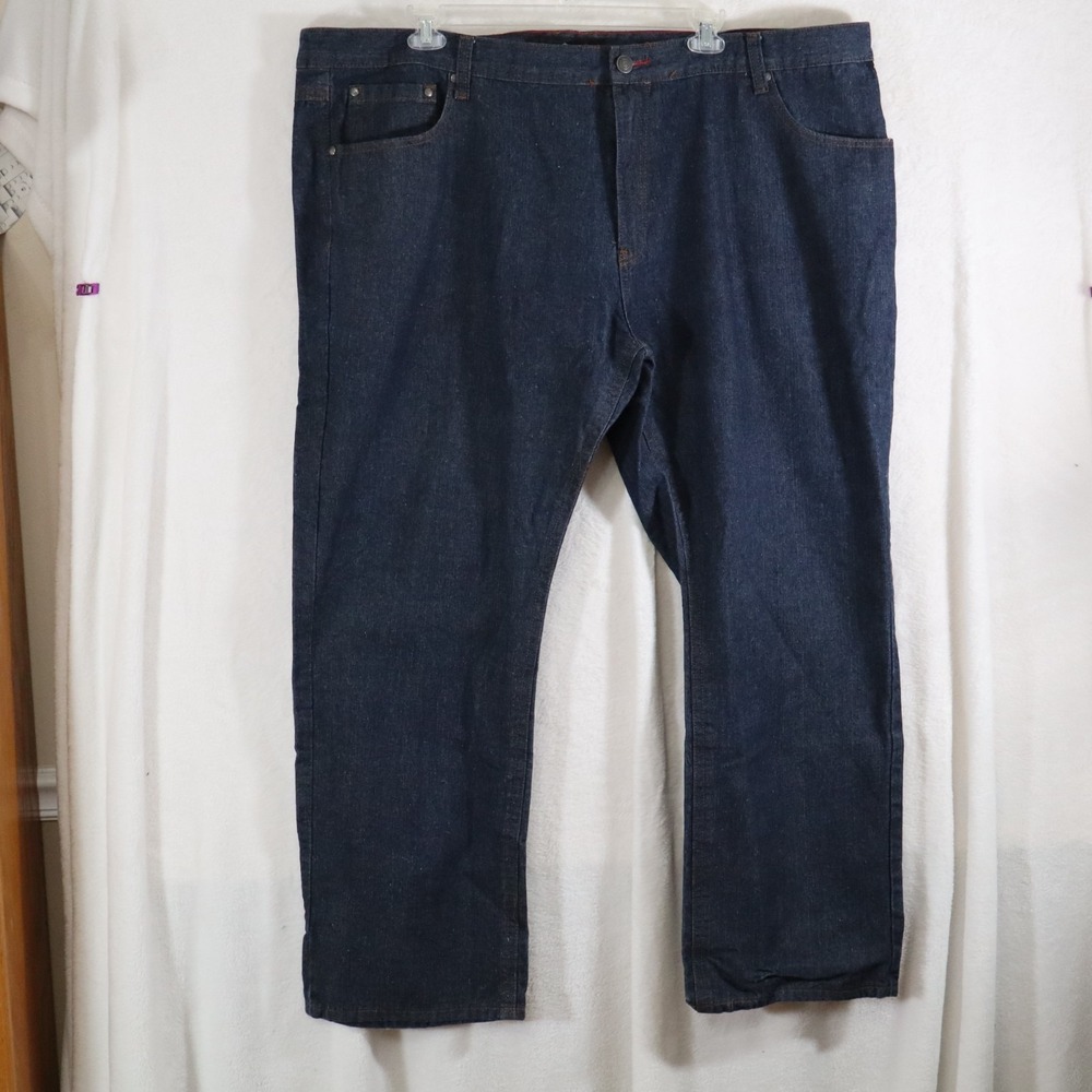 Enyce New York Denim Co. Men's Dark Wash Jeans – Straight Fit - Logo Patch 52x34